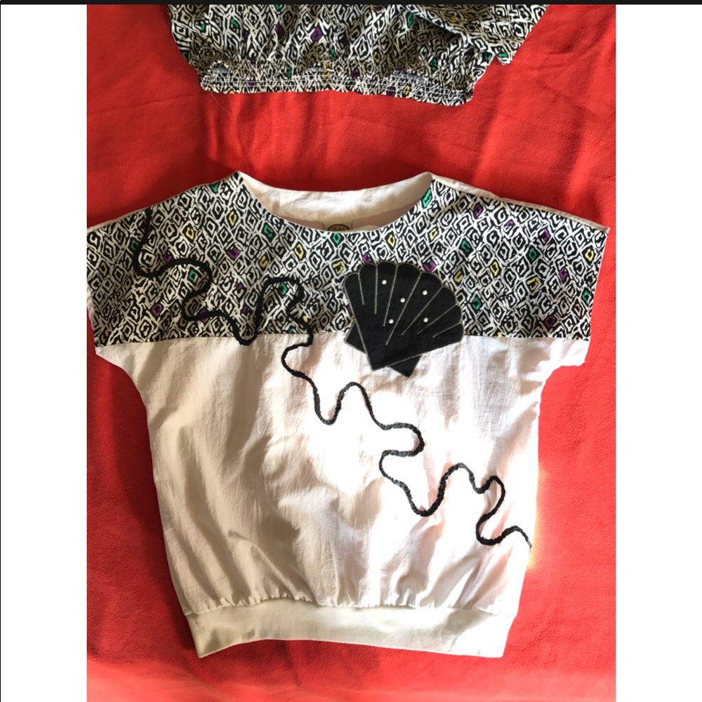 80s/90s Vintage Set Duo⭕️Florida Style Top & Pants